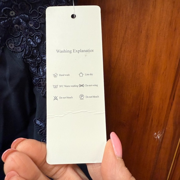 Elegant Navy Blue Evening Dress perfect for mother of bride or groom! - Picture 10 of 10